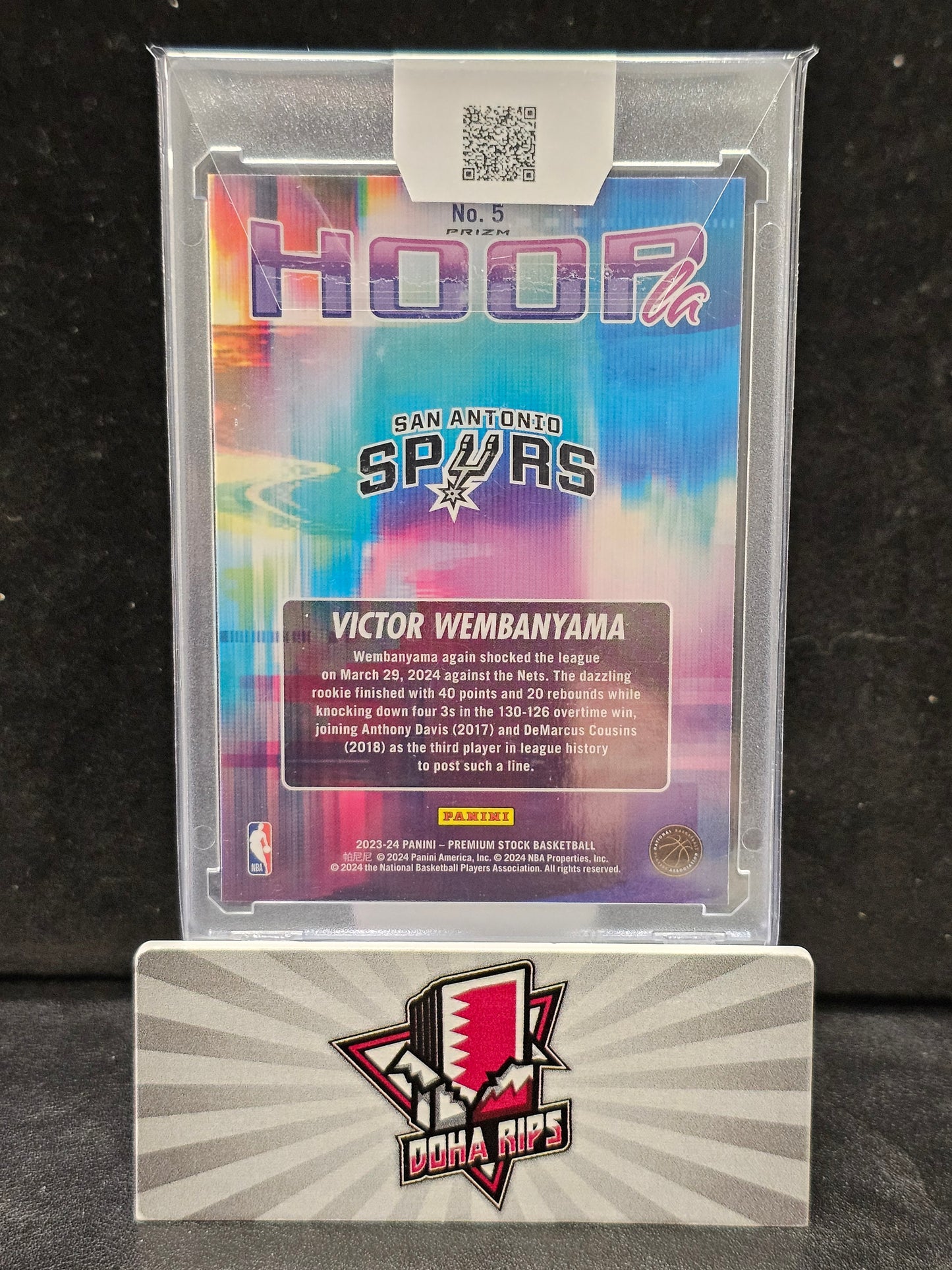 2024/24 Victor Wembanyama premium stock hoopla silver