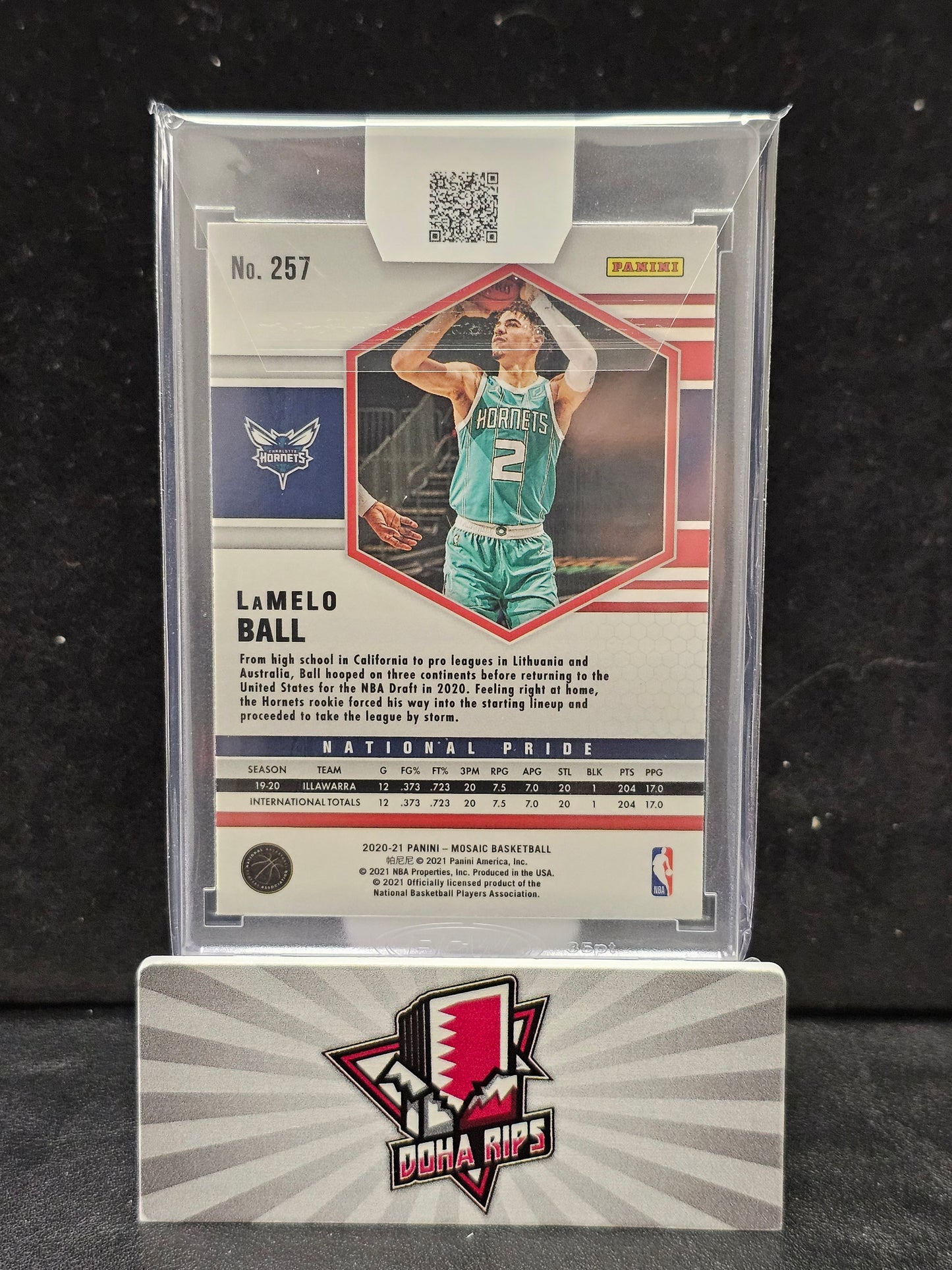 2020/21 Mosaic Lamelo Ball National Pride RC
