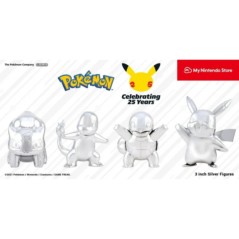 Pokemon 25th Anniversary Edition Series 1 Silver Figurine