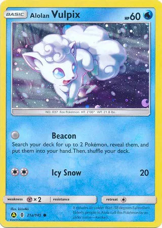 Alolan Vulpix 21a/145 Guardians Rising