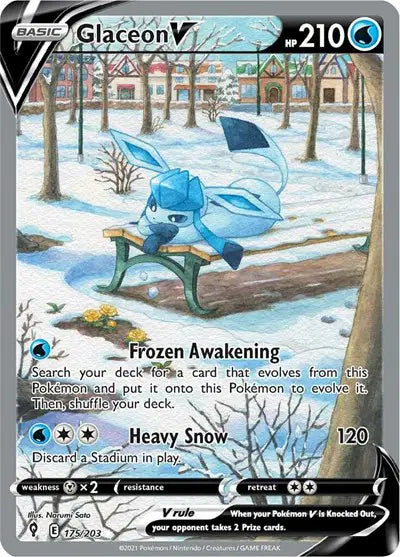 Glaceon V 175/203 Evolving Skies