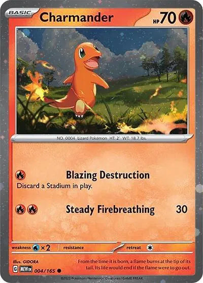 Charmander (Cosmos Holo) 004/165 151