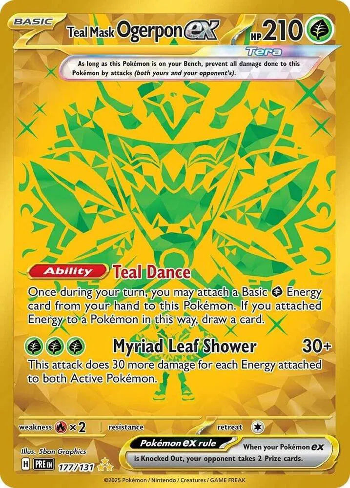 Teal Mask Ogerpon EX 177/131 Prismatic Evolution