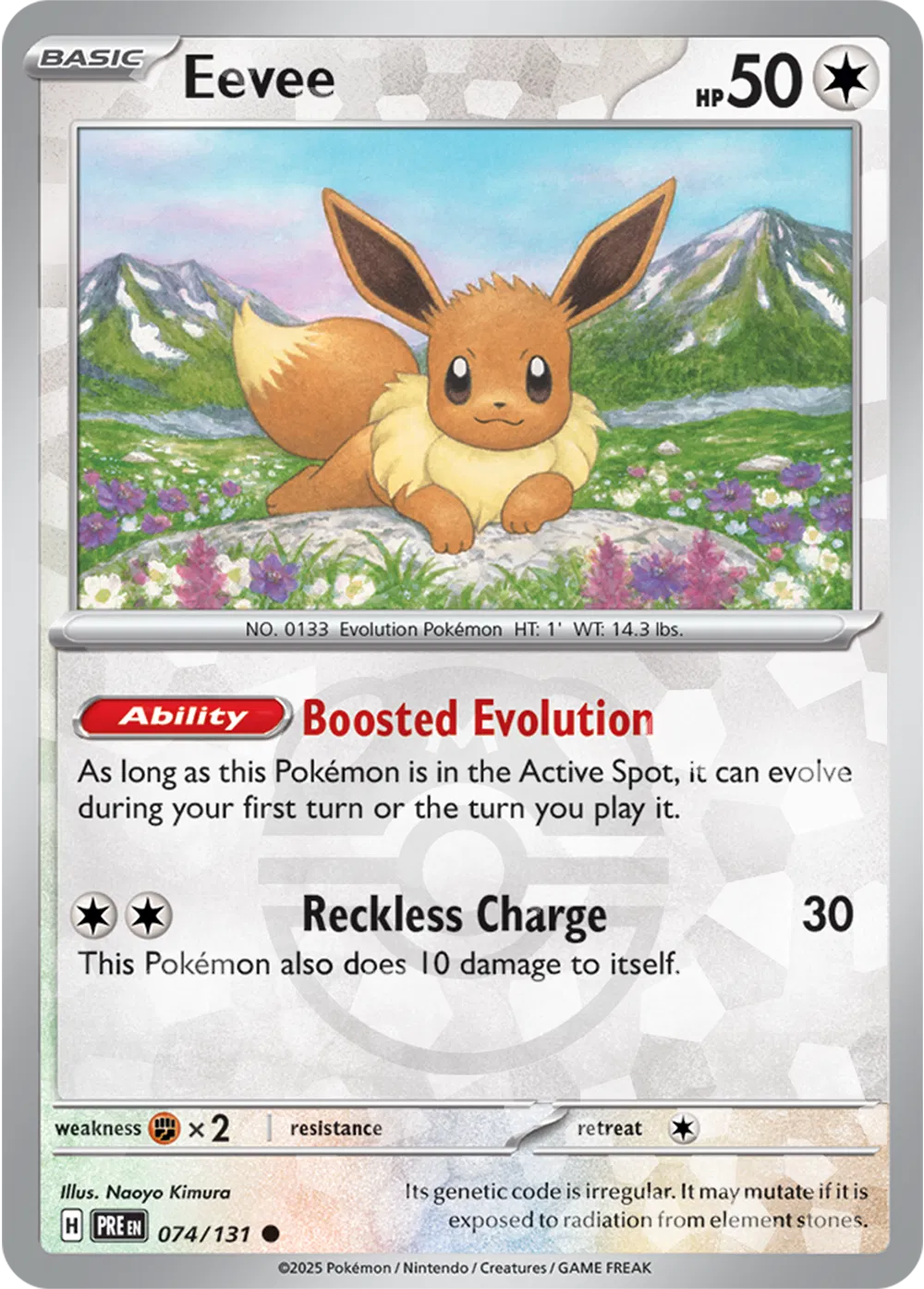 Eevee Masterball 074/131 Prismatic Evolution