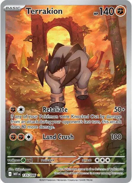 Terrakion 135/086 White Flare