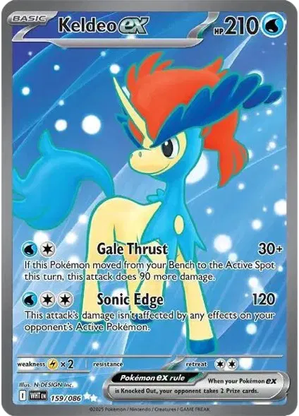 Keldeo EX 159/086 White Flare