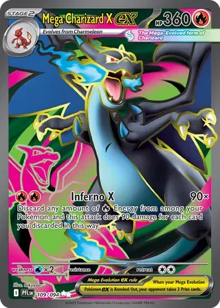 Mega Charizard X ex 109/094 Phantasmal Flames