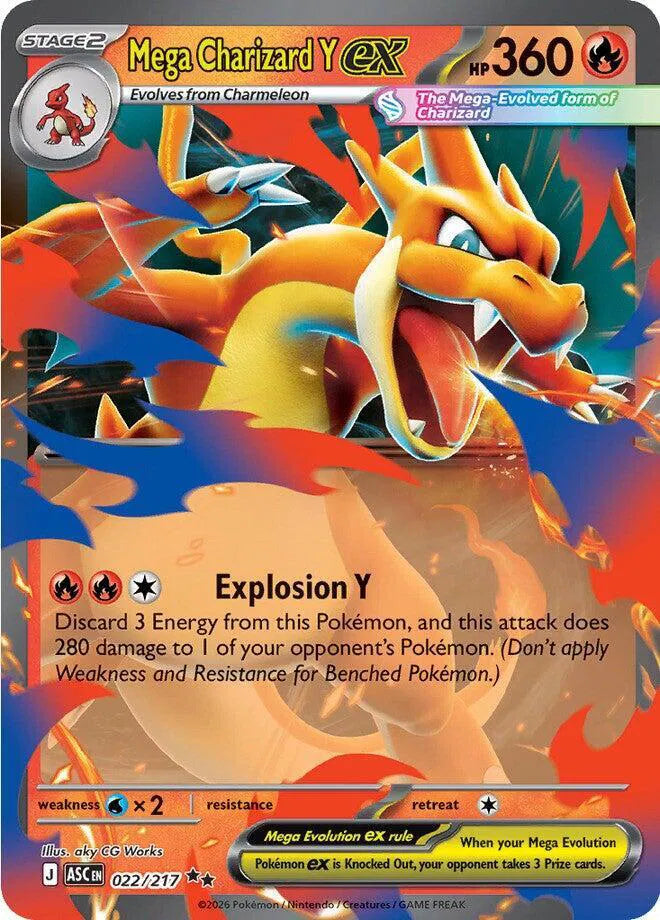 Mega Charizard Y ex 022/094 Phantasmal Flames