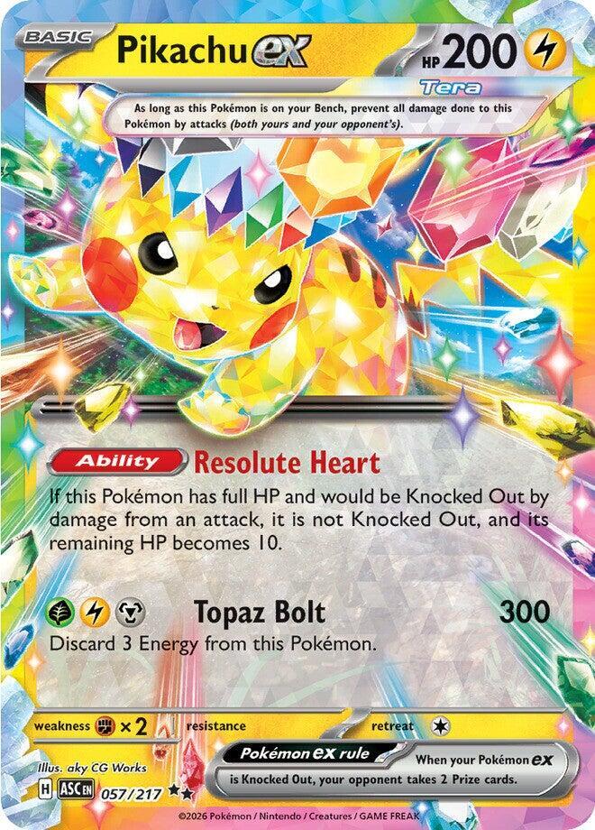 Pikachu ex 057/217 Ascended Heroes