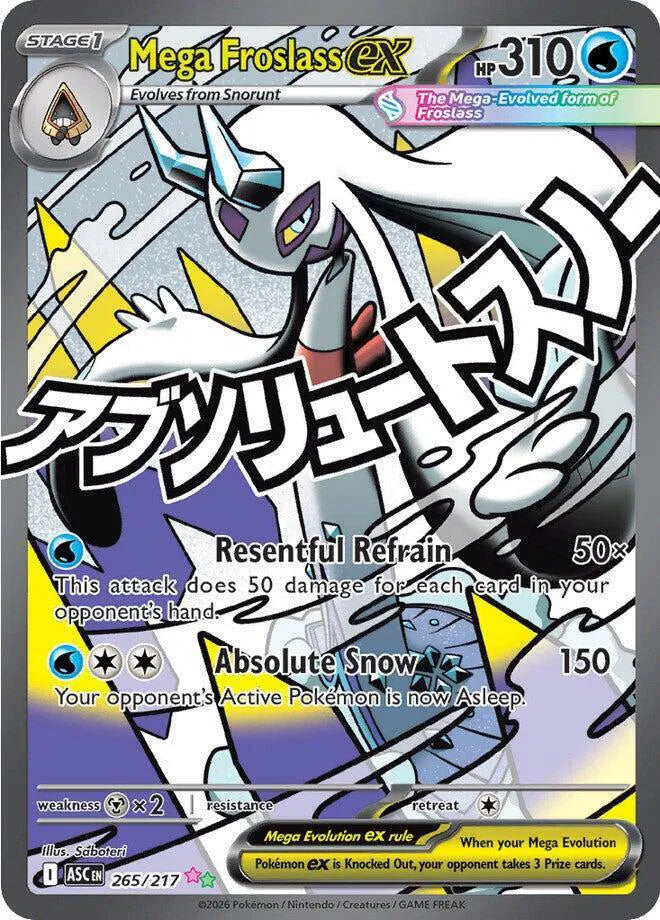 Mega Froslass ex 265/217 Ascended Heroes