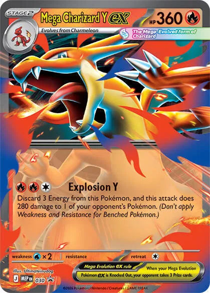 Mega Charizard Y ex 030 Black Star Promo
