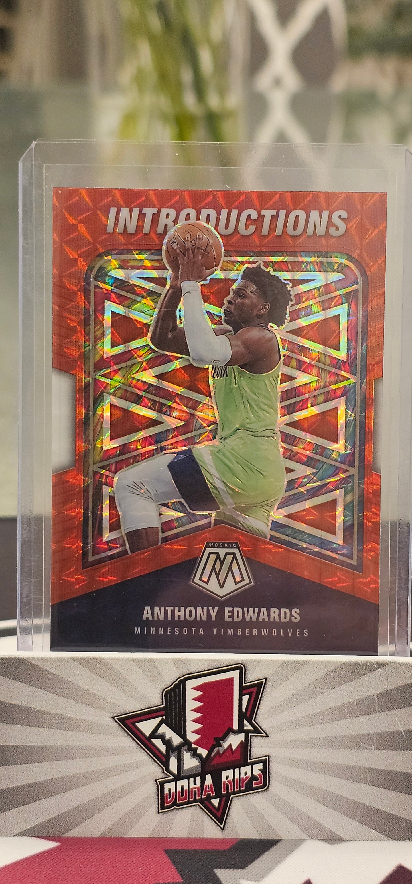 2020/21 Mosaic Anthony Edwards Introductions Red Mosaic RC
