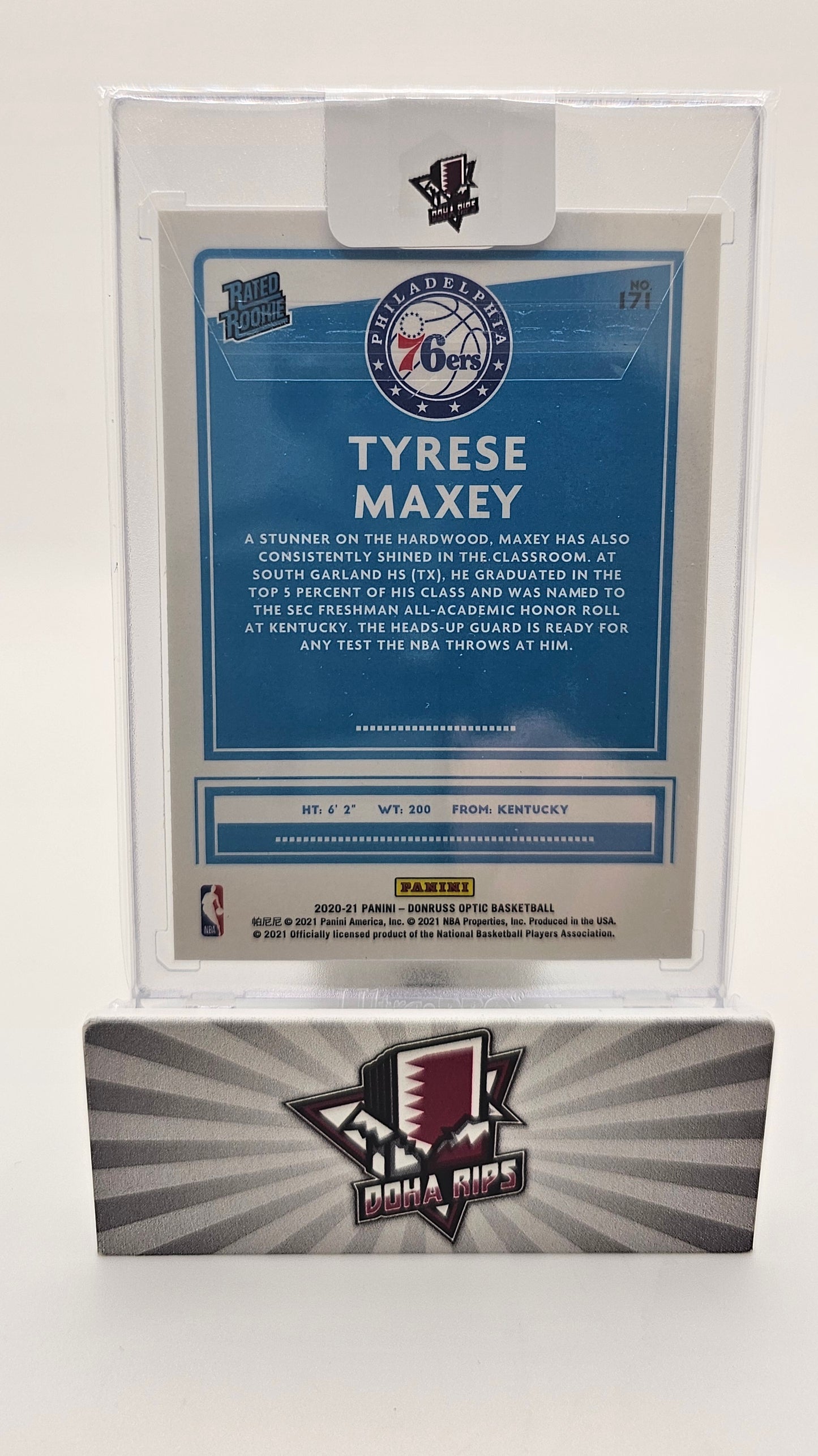 2020/21 Optic Tyrese Maxey Rated Rookie