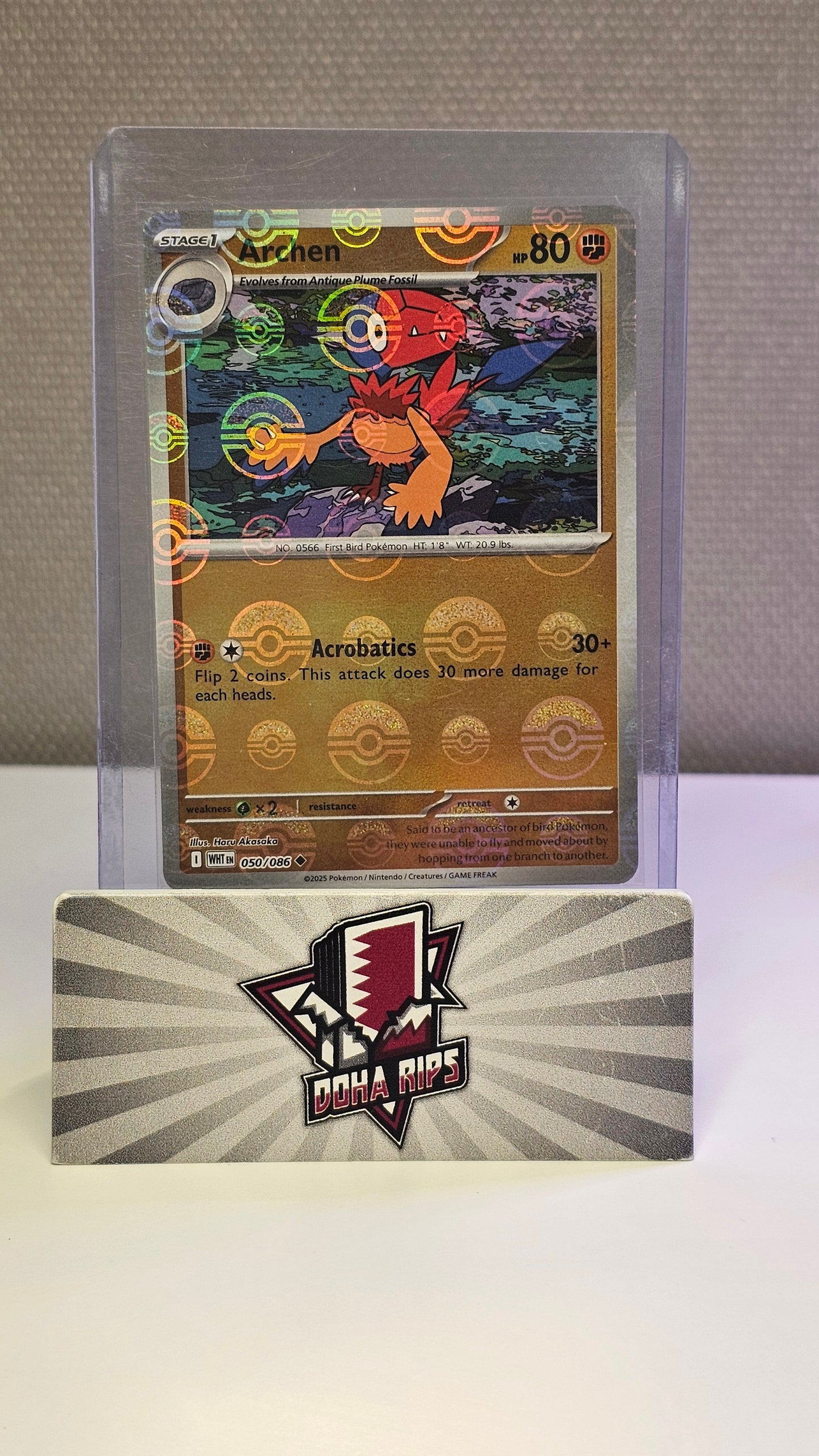 Archen Pokeball 050/086 White Flare