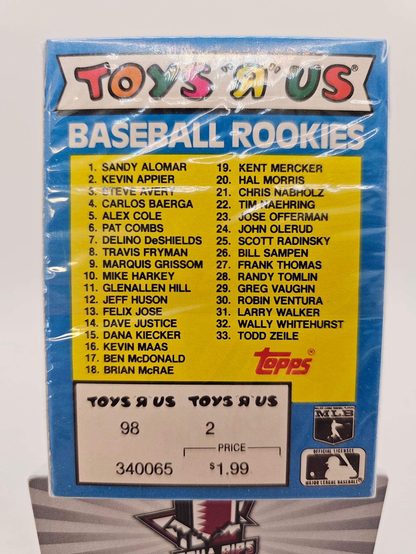 1991 Toys R Us Baseball Rookies Set