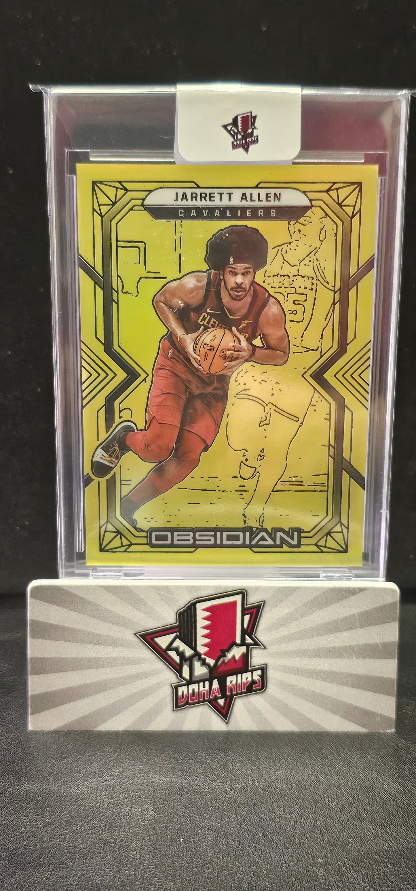 2021/22 Obsidian Jarrett Allen Electric Etch Yellow 10/10