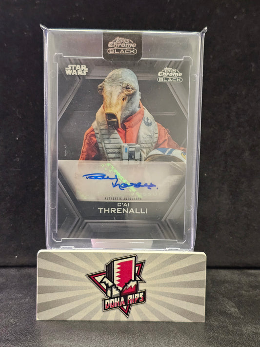 2022 Topps Chrome Black Star Wars Paul Kasey as C'ai Threnalli