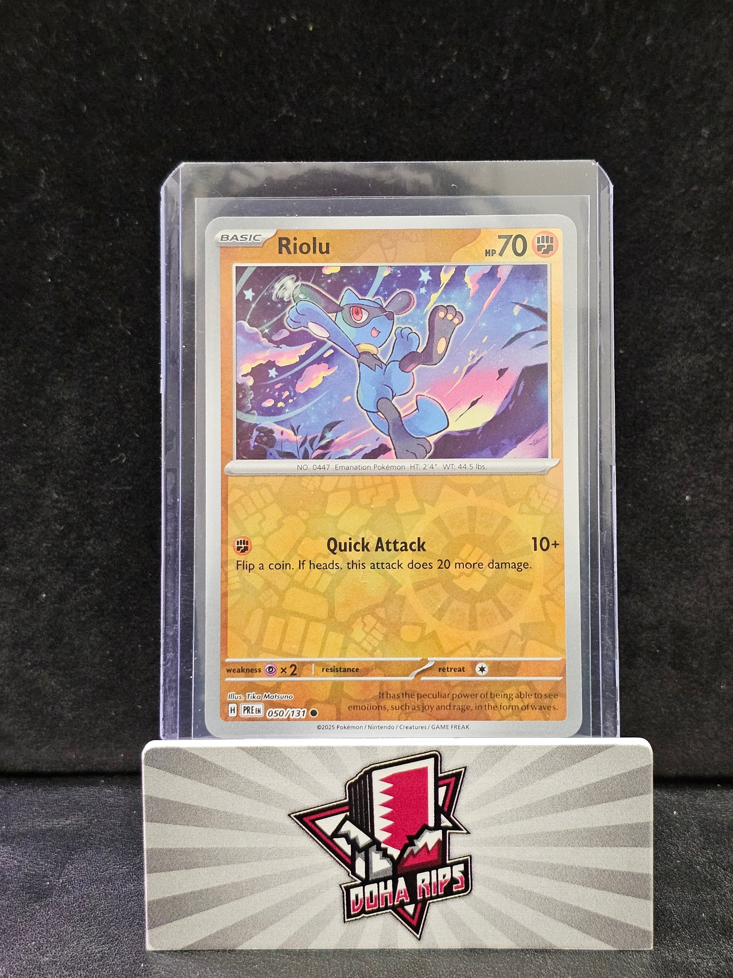 Riolu Reverse Holo 050/131 Prismatic Evolution