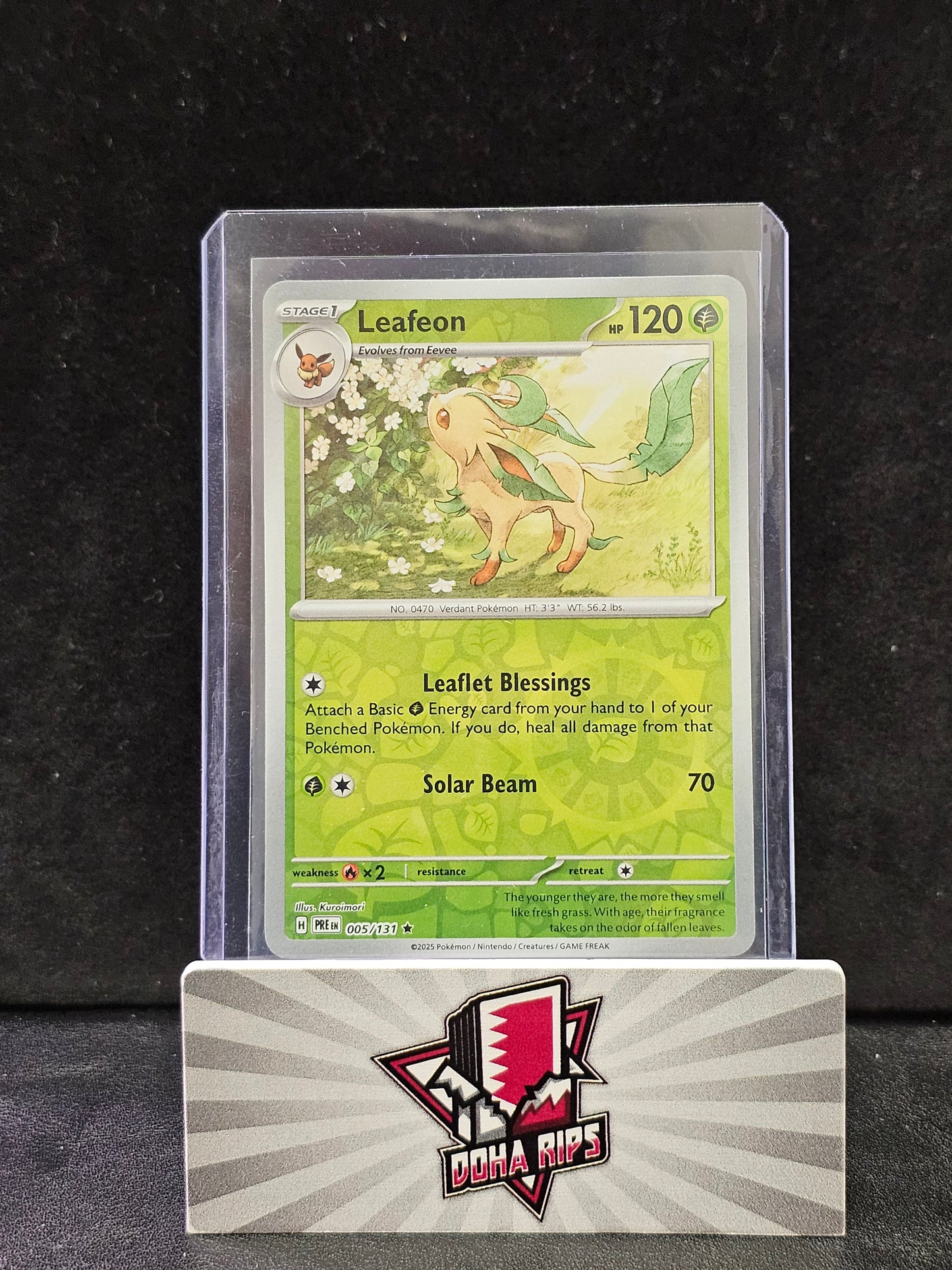 Leafeon Reverse Holo 005/131 Prismatic Evolution