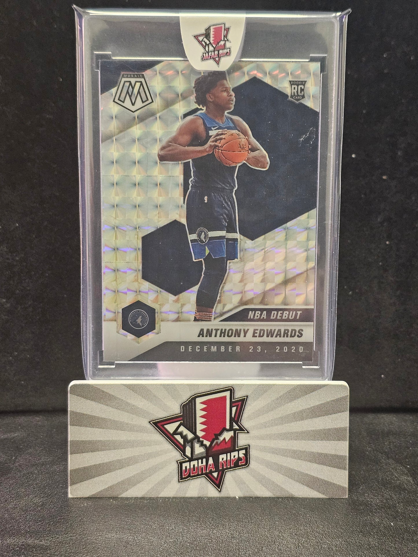 2020/21 Mosaic Anthony Edwards NBA Debut Silver Prizm