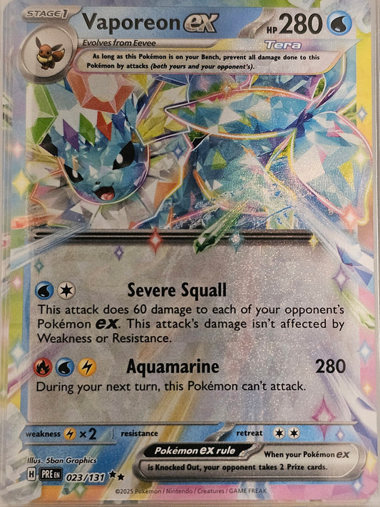 Vaporeon EX 023/131 Prismatic Evolution