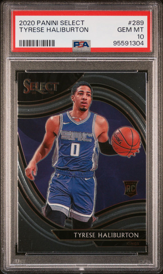 2020/21 Select Tyrese Haliburton Courtside Rookie PSA 10