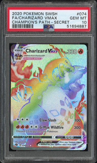 Charizard VMax 074/073 Champion's Path PSA 10