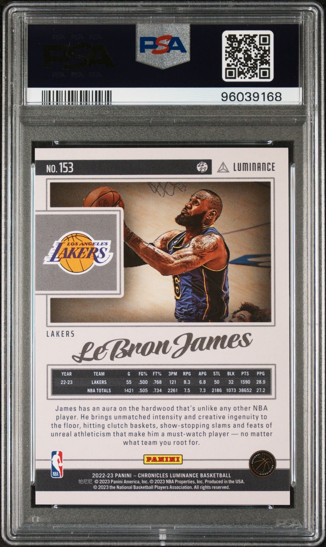 2022 Chronicles Asia Jade Lebron James PSA 10