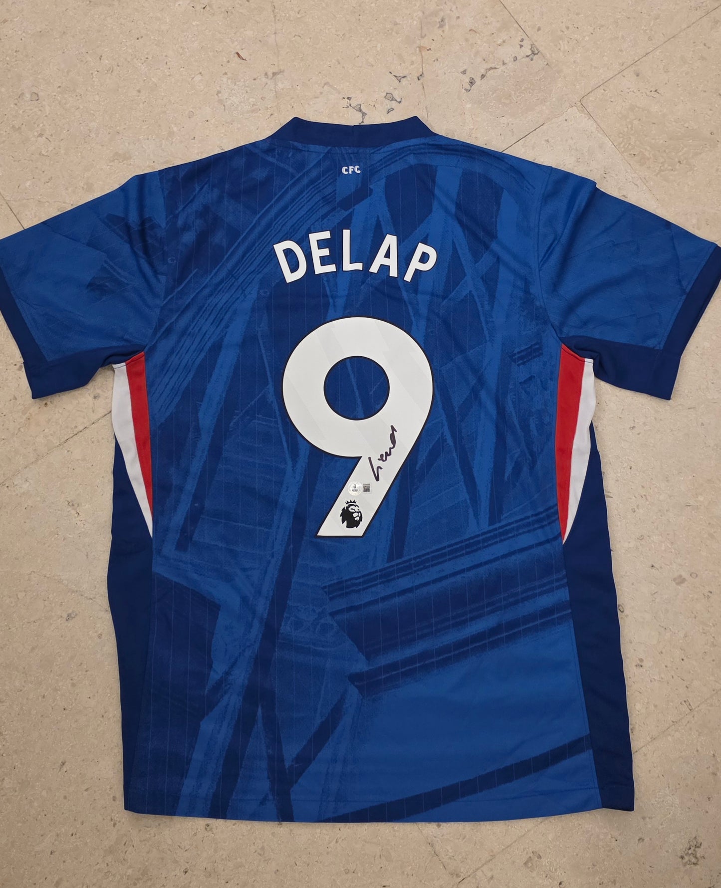Liam Delap Autgraphed Arsenal Jersey