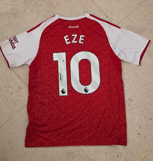 Eberechi Eze Autgraphed Arsenal Jersey