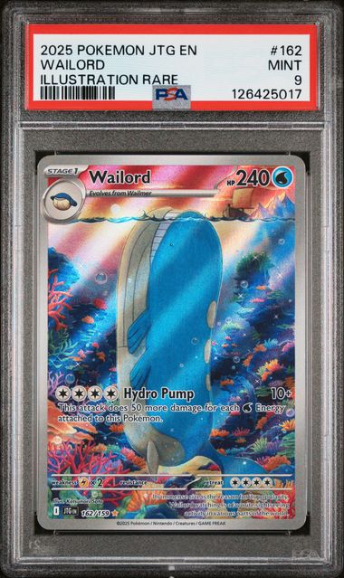 Wailord 162/159 Journey Together PSA 9