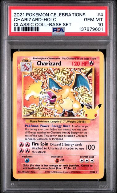 Charizard 4/102 Celebrations PSA 10