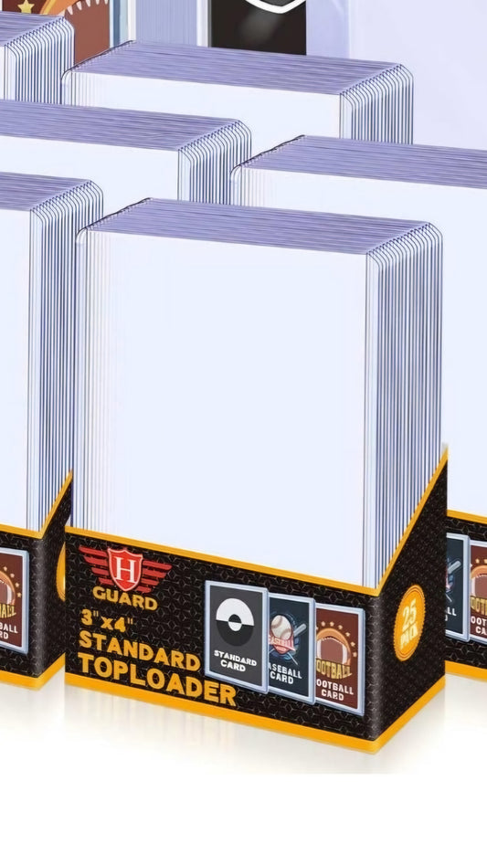 H Guard Top loaders 25 pack, advised for Pokémon cards not sports cards