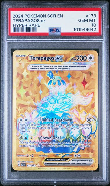Terapagos EX 173/142 Stellar Crown PSA 10