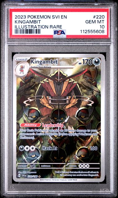 Kingambit 220/198 Scarlet and Violet Base Set PSA 10