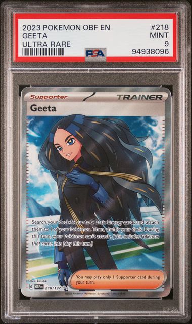 Geeta 218/197 Obsidian Flames PSA 9