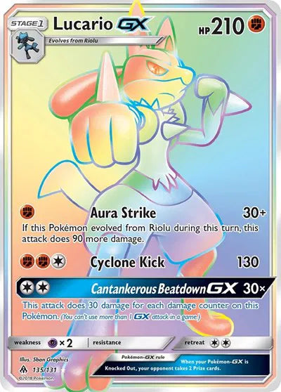 Lucario GX 135/131 Forbidden Light