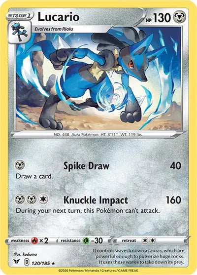 Lucario Reverse Holo 120/185 Vivid Voltage