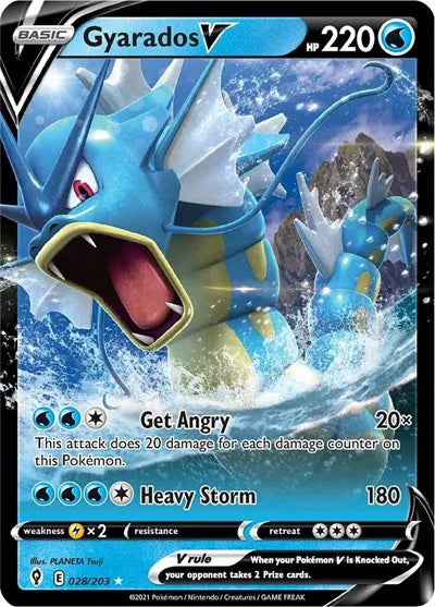 Gyarados V 028/203 Evolving Skies
