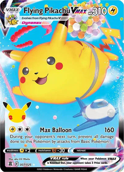 Flying Pikachu VMax 007/025 Celebrations