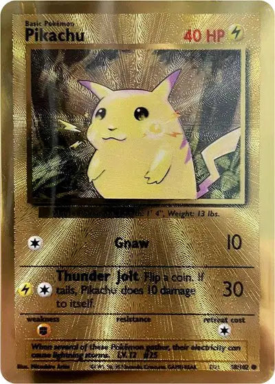 Pikachu 058/102 Celebrations Metal Card