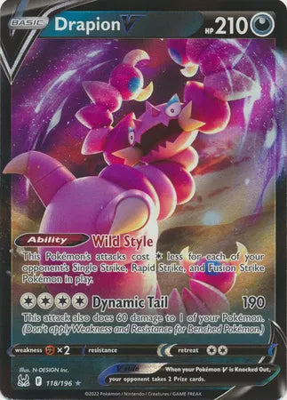Drapion V 118/196 Lost Origin