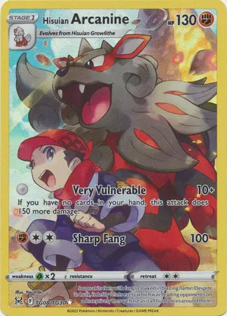 Hisuian Arcanine TG08/TG30 Lost Origin
