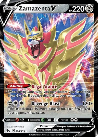 Zamazenta V 098/159 Crown Zenith
