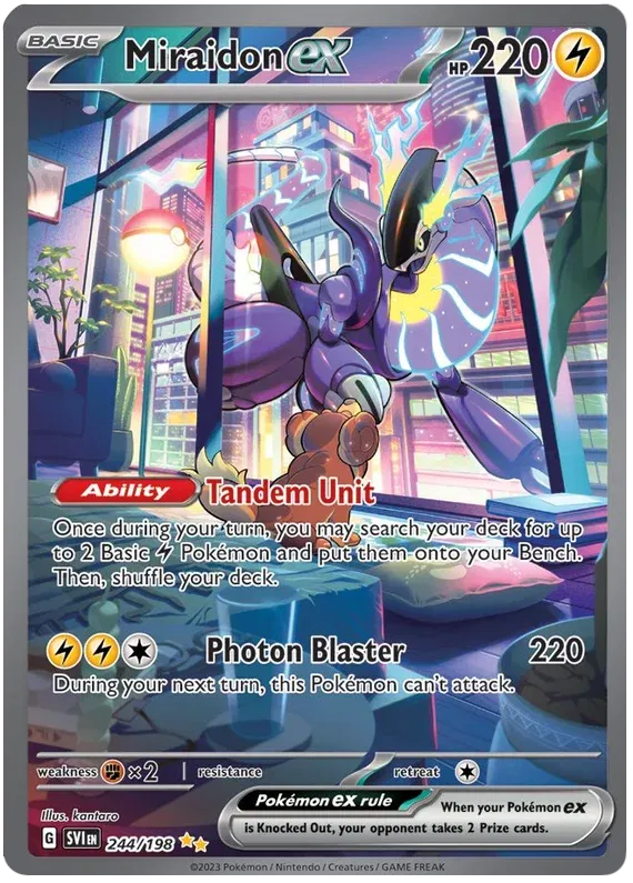 Miraidon ex 244/198 Scarlet & Violet Base Set
