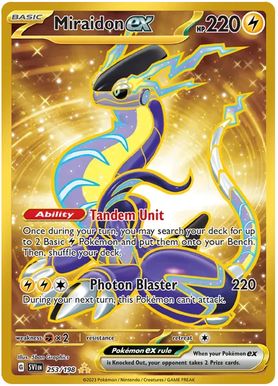 Miraidon ex 253/198 Scarlet & Violet