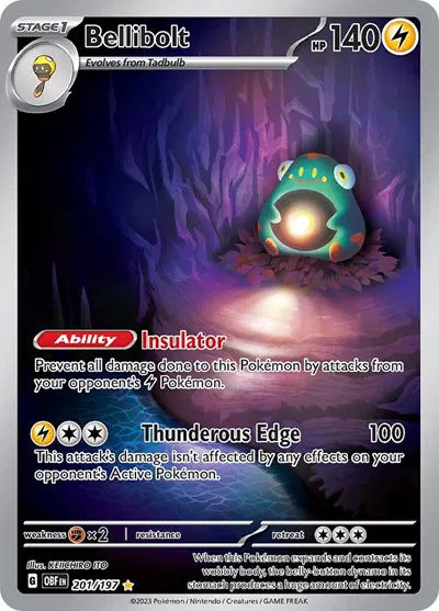 Bellibolt 201/197 Obsidian Flames