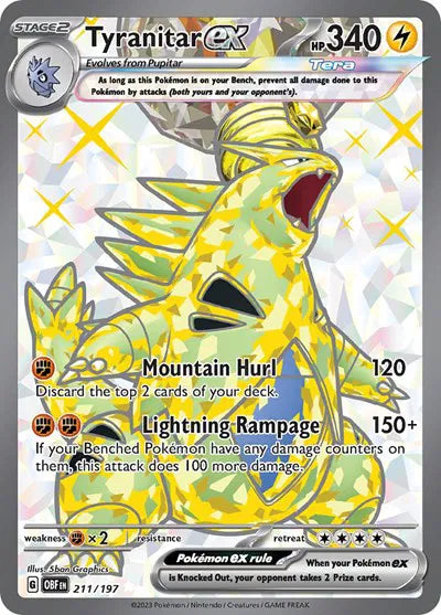 Tyranitar EX 211/197 Obsidian Flames