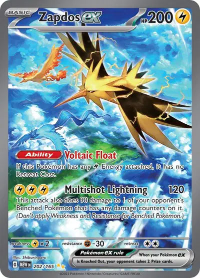 Zapdos EX 202/165 151
