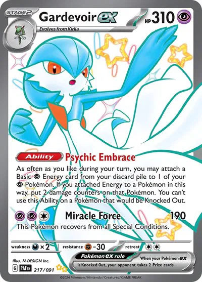 Gardevoir ex 217/091 Paldean Fates